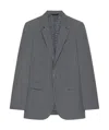 Givenchy Long-sleeved Suit Coat In Medium Gray