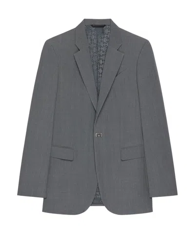 Givenchy Long-sleeved Suit Coat In Medium Gray