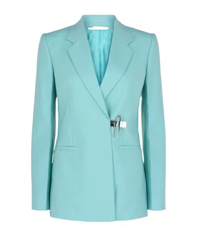 Givenchy Long-sleeved Suit Jacket In Blue
