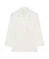 Givenchy Jacket In Wool With Pleated Back In White