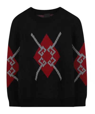 Givenchy Long-sleeved Sweater In Black