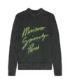 Givenchy Mohair Blend Crew Neck Sweater With Graphic Print In Black