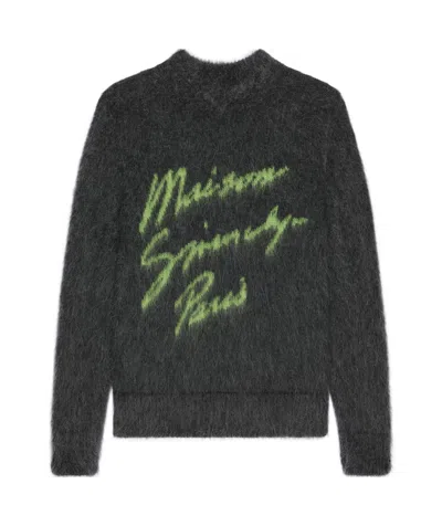 GIVENCHY GIVENCHY LOGO JACQUARD BRUSHED SWEATER