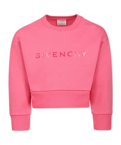 Givenchy Long-sleeved Sweater In Pink
