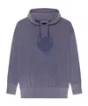Givenchy Shadow Oversized Hoodie In Fleece In Purple