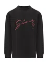 Givenchy Graphic Crewneck T-shirt Front Back Print In Black