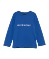 Givenchy Logo Long-sleeve T-shirt In Blue