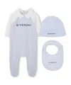 Givenchy Long-sleeved Three-piece Bodysuit In Blue