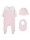 Givenchy Long-sleeved Three-piece Bodysuit In Pink