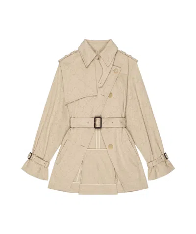 GIVENCHY TRENCH-COAT IN MONOGRAM 72 COTTON