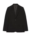 Givenchy Fitted Suit-jacket In Wool Mohair With Satin Collar In Black