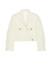 Givenchy Single-breasted Cropped Blazer In White