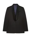 Givenchy Long-sleeved Wool Suit Coat In Black