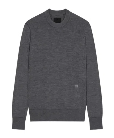 Givenchy Long-sleeved Wool Sweater In Black