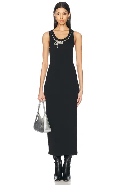Givenchy Snake Crystal Tank Dress In Black