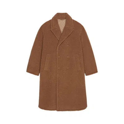 Pre-owned Givenchy Long Teddy Coat 'camel' | Tan | Men's Size 56