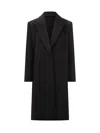 Givenchy Long Wool Jacket In Black