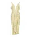 Givenchy Long Wrapped Dress In Leather In Pattern