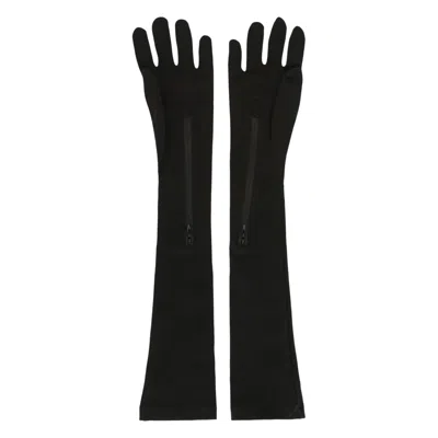 Pre-owned Givenchy Long Zipped Gloves 'black' | Women's Size S