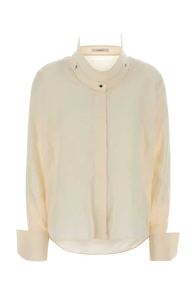 Givenchy Long-sleeve Cotton Shirt In Neutral
