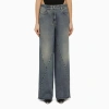 Givenchy Loose Blue Washed Jeans In Medium Blue