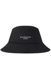 Givenchy Men Black Cotton Blend Bucket Hat In Black