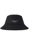 Givenchy Men Black Cotton Blend Bucket Hat In Black