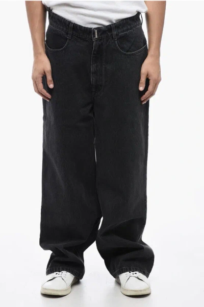 Givenchy Loose-fit Denims With Monogram Logo In Black