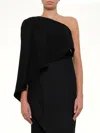 Givenchy One-shoulder Draped Dress In Multi
