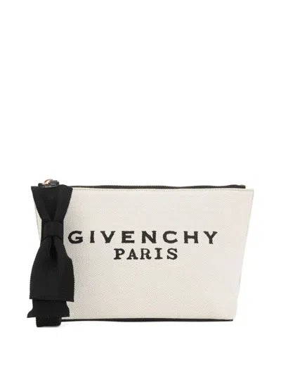 Givenchy Logo-print Pouch In Neutral