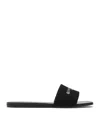 Givenchy Slipper 4g Slipper-mule In Black Cotton In Black