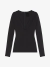 GIVENCHY LOW-CUT SWEATER IN PUNTO MILANO