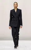 Givenchy Low-rise Pinstriped Wool Skinny-leg Pants In Gray