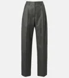 Givenchy Low-rise Wool Wide-leg Pants In Gray