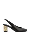 Givenchy 7mm Cylindrical Heel Slingback Pumps In Black