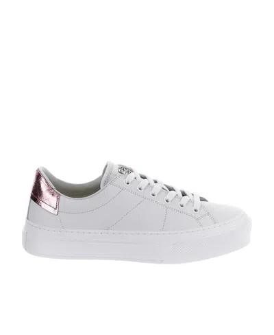 Givenchy Low-top Lace-up Sneakers In White