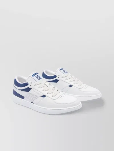 Givenchy Low Top Leather Sneakers With Contrast Panels In White