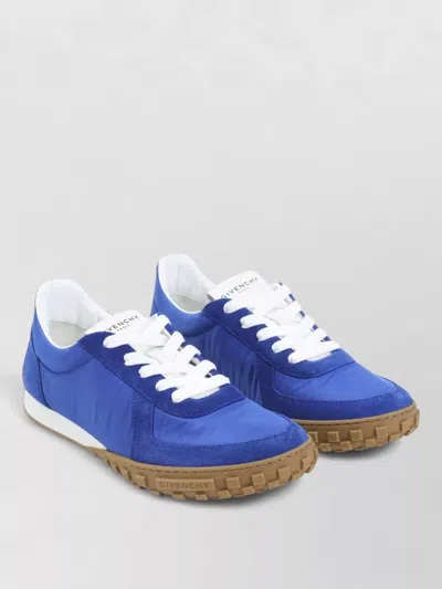 Givenchy Low Top Sneakers Round Toe Rubber Sole In Blue