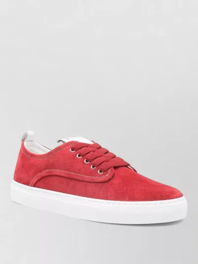 Givenchy Low Top Sneakers Suede Round Toe Rubber In Pink