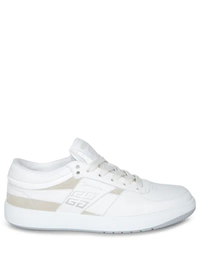 Givenchy Low-top Sneakers With Suede Details In White