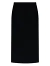 Givenchy Tailored High-waisted Midi Skirt With Back Pleats In Black
