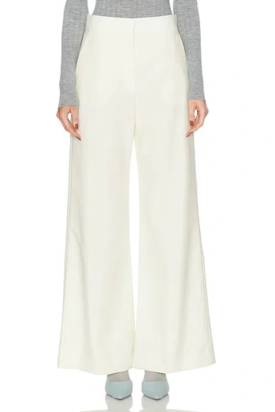 Givenchy Low Waist Wide Leg Pant In Ecru