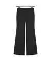 Givenchy Low-waisted Wool Flared Trousers In Black