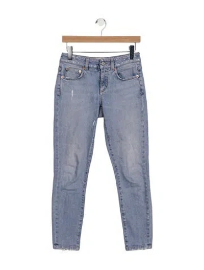 Pre-owned Givenchy Low-rise Skinny Leg Jeans In Blue