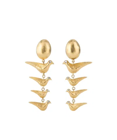 Givenchy Lucky Charms Earrings In Metal In Aureus