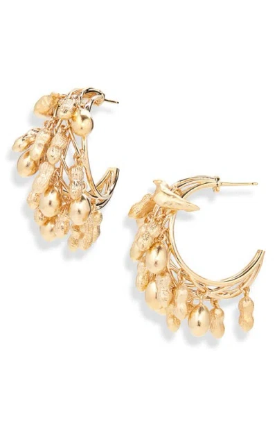 Givenchy Lucky Charms Golden Hoop Earrings