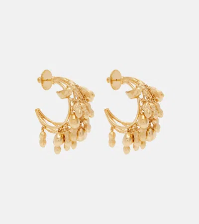Givenchy Lucky Charms Hoop Earrings In Yellow
