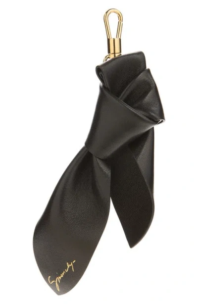 Givenchy Lucky Charms Leather Bow Bag Charm In Black