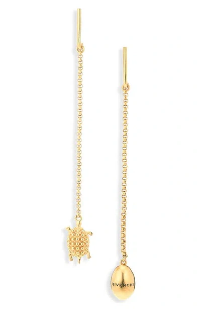 Givenchy Lucky Charms Mismatched Drop Earrings In Gray