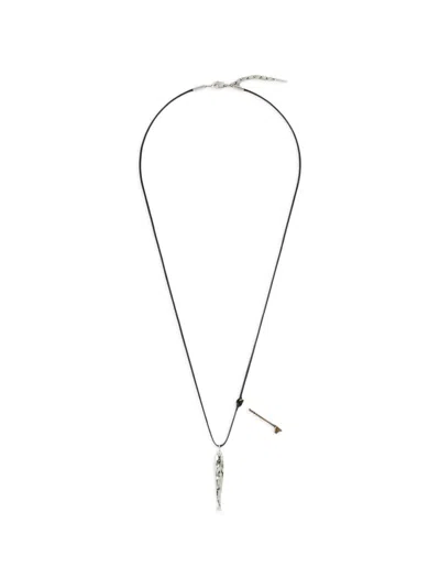 Givenchy Lucky Charms Necklace In Leather And Metal In Animal Print